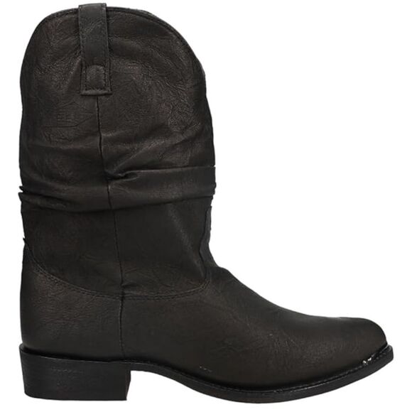 Dingo Mens Amsterdam Slouch Leather Western Cowboy Boots Black Size 9 NWT - Picture 1 of 9